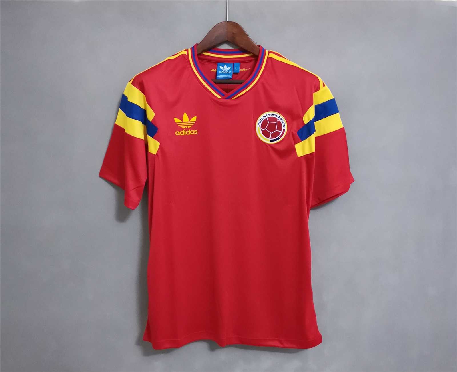 AAA Quality Colombia 1990 World Cup Away Soccer Jersey
